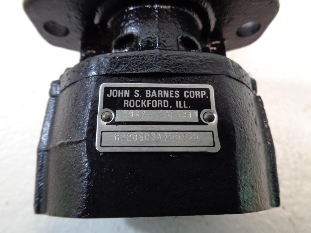 John S. Barnes Hydraulic Pump 5497, 1321014, G2206C3A300N00